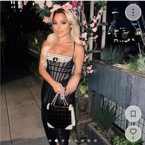 Lace Made Silk Maxi Dress Gabi Demartino 🩷